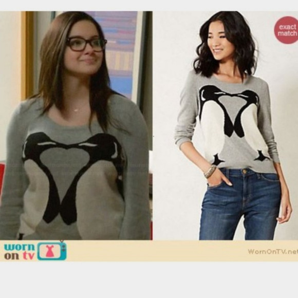 Anthropologie Sweaters - Anthropologie | HWR Emperor Kiss Penguin Sweater